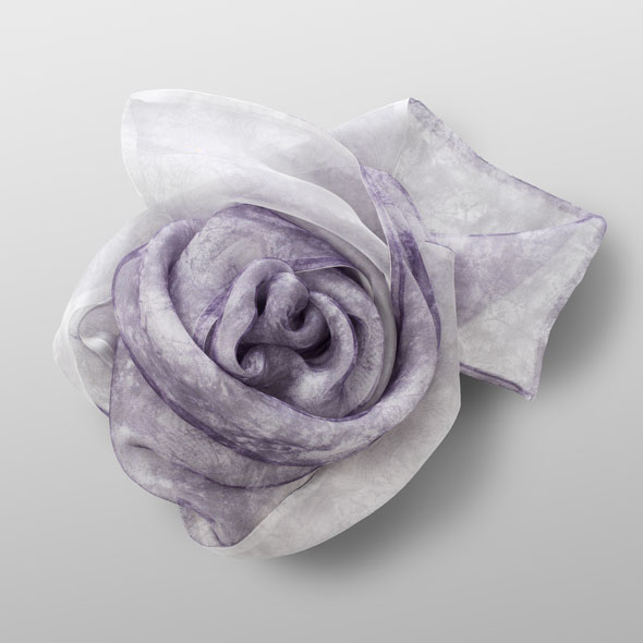 organza silk scarf BREATH