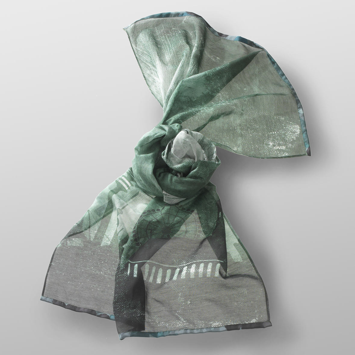 cotton- silk scarf LEO-DG