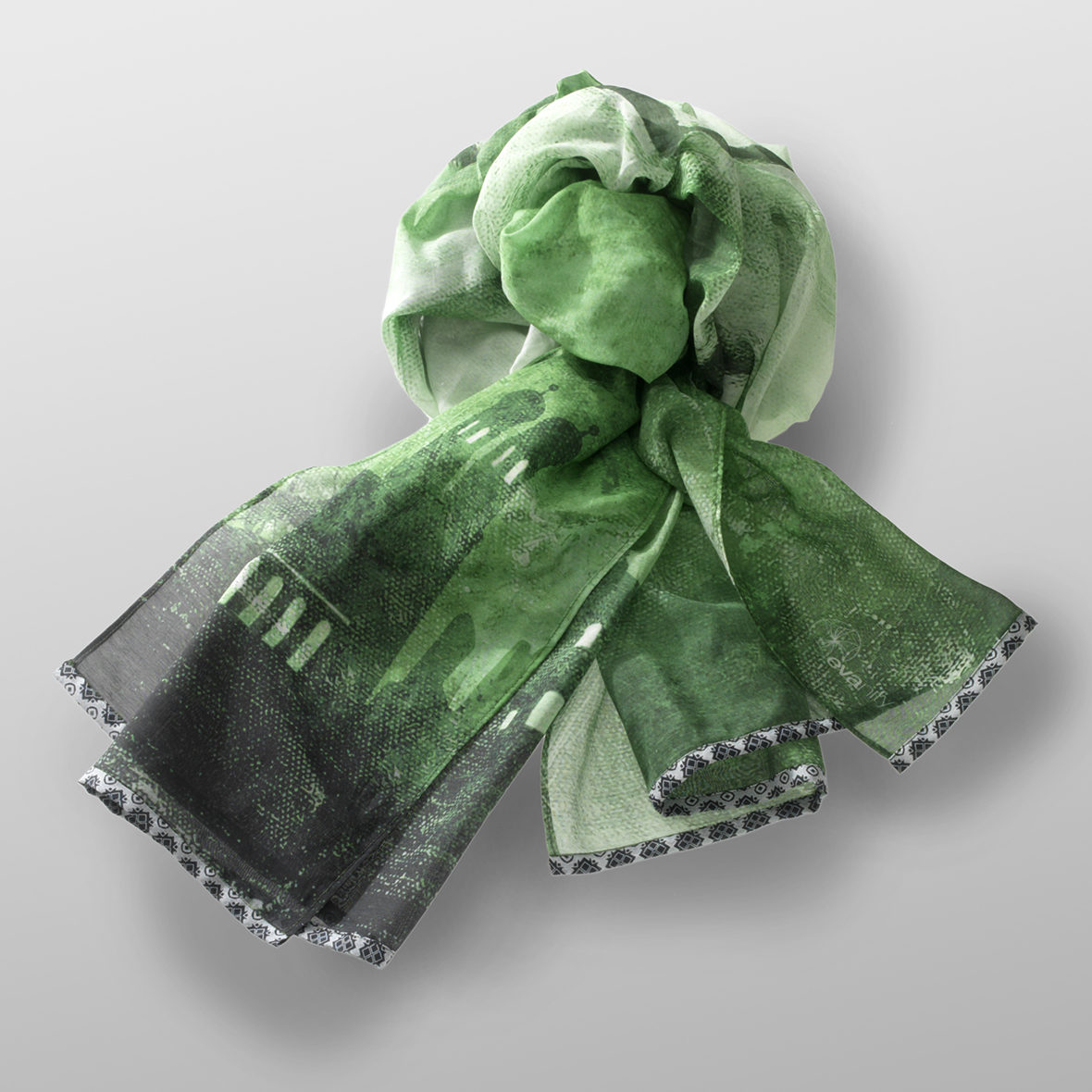 cotton- silk scarf LEO-G