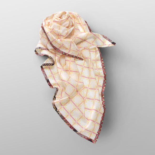 Cotton foulard FLORA